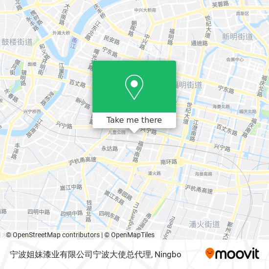 宁波姐妹漆业有限公司宁波大使总代理 map