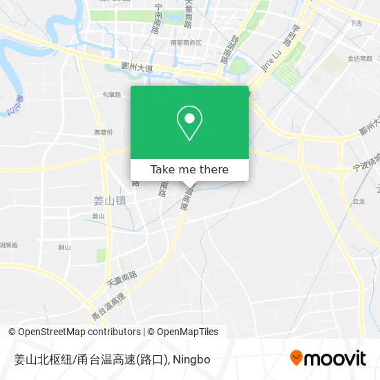 姜山北枢纽/甬台温高速(路口) map
