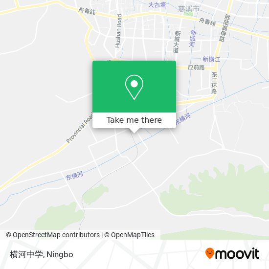 横河中学 map