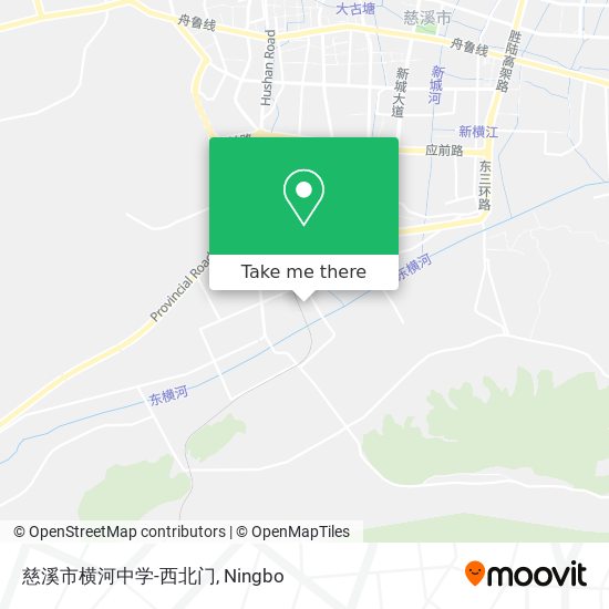 慈溪市横河中学-西北门 map
