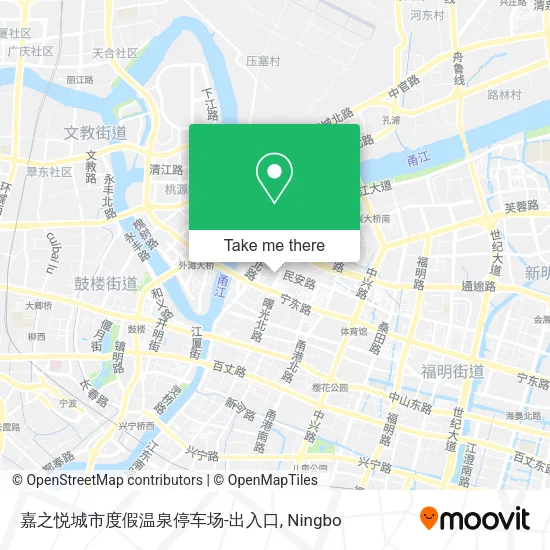 嘉之悦城市度假温泉停车场-出入口 map