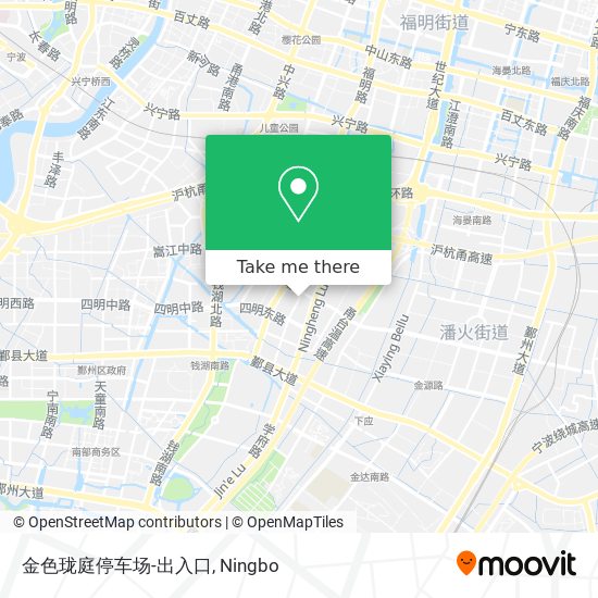 金色珑庭停车场-出入口 map