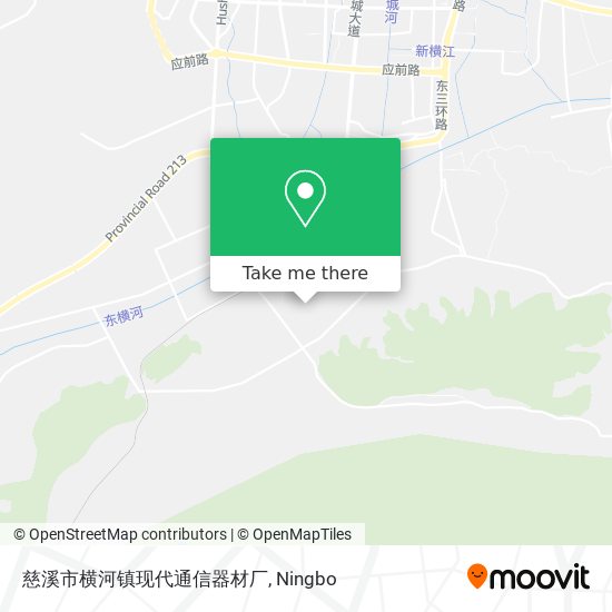 慈溪市横河镇现代通信器材厂 map