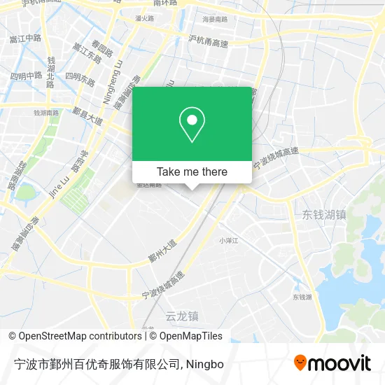 宁波市鄞州百优奇服饰有限公司 map