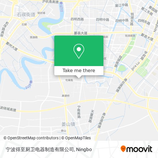 宁波得至厨卫电器制造有限公司 map