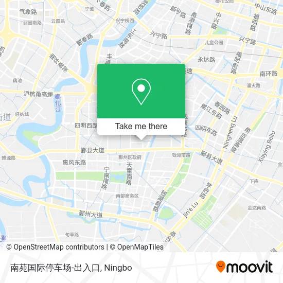 南苑国际停车场-出入口 map