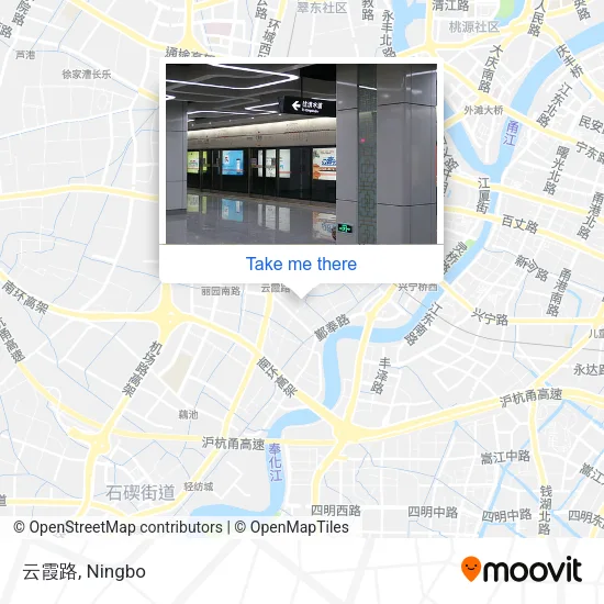 云霞路 map