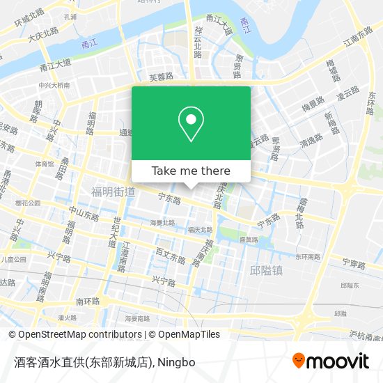 酒客酒水直供(东部新城店) map