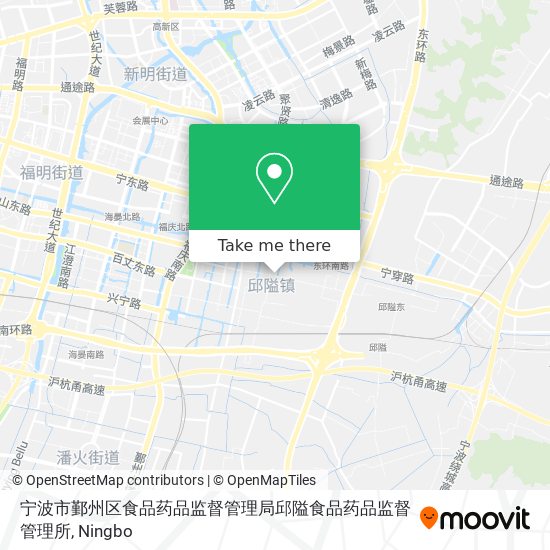 宁波市鄞州区食品药品监督管理局邱隘食品药品监督管理所 map