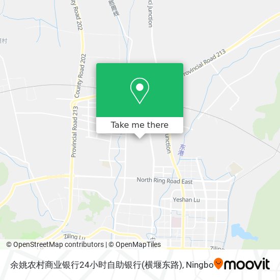 余姚农村商业银行24小时自助银行(横堰东路) map