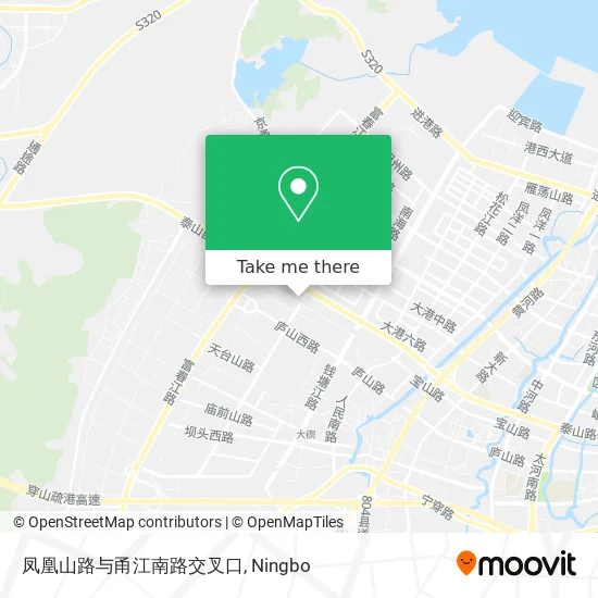 凤凰山路与甬江南路交叉口 map