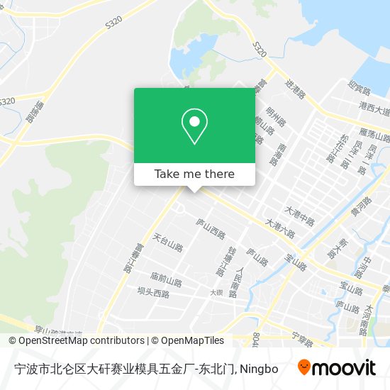 宁波市北仑区大矸赛业模具五金厂-东北门 map