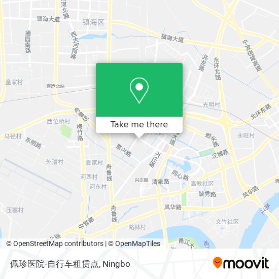 佩珍医院-自行车租赁点 map
