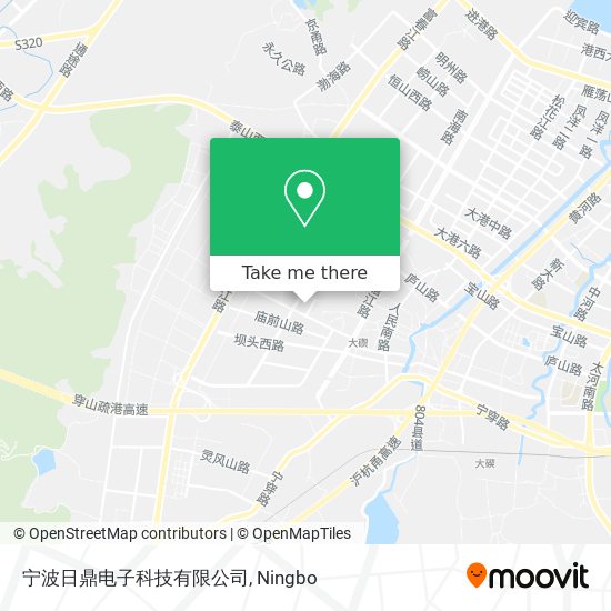 宁波日鼎电子科技有限公司 map