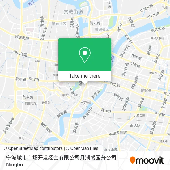 宁波城市广场开发经营有限公司月湖盛园分公司 map