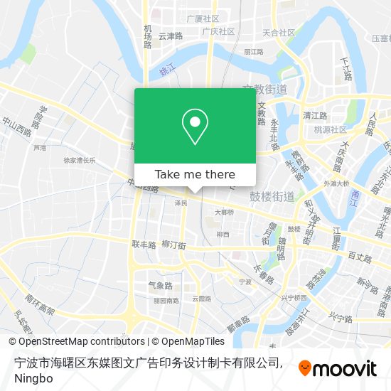 宁波市海曙区东媒图文广告印务设计制卡有限公司 map