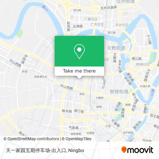 天一家园五期停车场-出入口 map