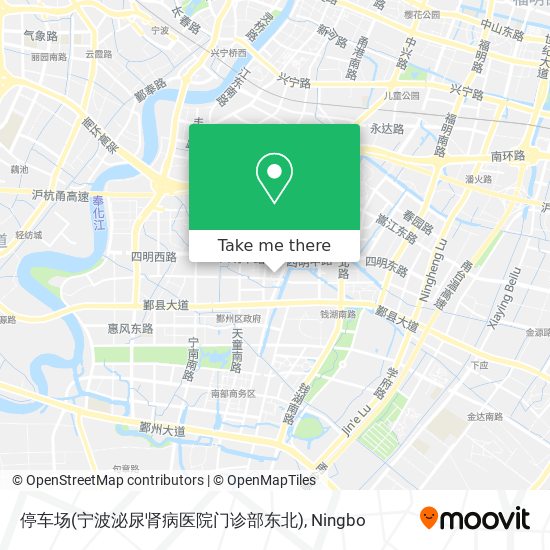 停车场(宁波泌尿肾病医院门诊部东北) map
