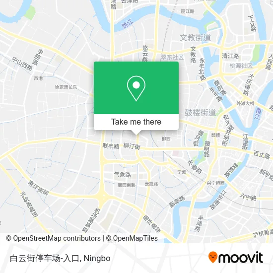 白云街停车场-入口 map