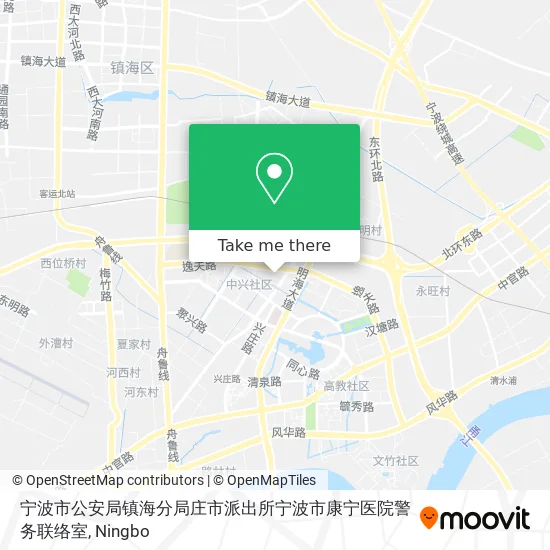 宁波市公安局镇海分局庄市派出所宁波市康宁医院警务联络室 map