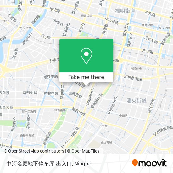 中河名庭地下停车库-出入口 map