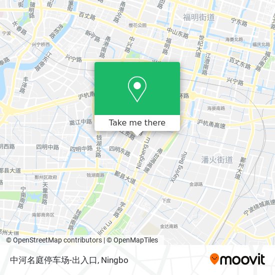 中河名庭停车场-出入口 map