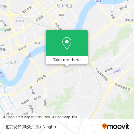 北京现代(新众汇店) map