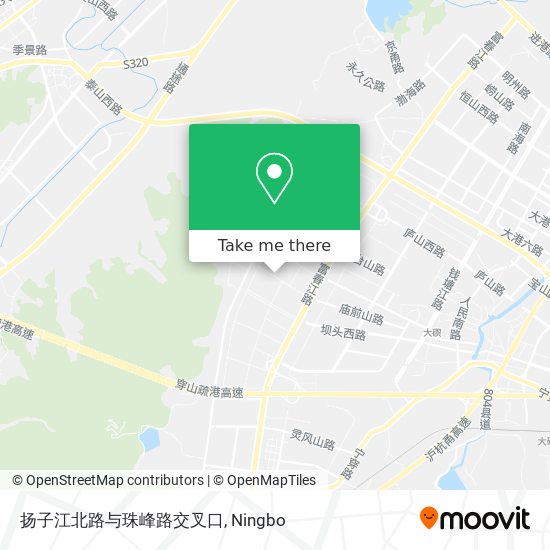 扬子江北路与珠峰路交叉口 map