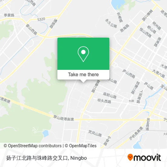 扬子江北路与珠峰路交叉口 map