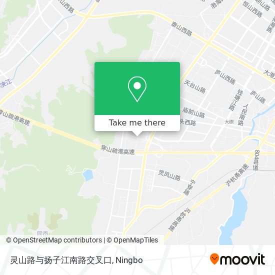 灵山路与扬子江南路交叉口 map