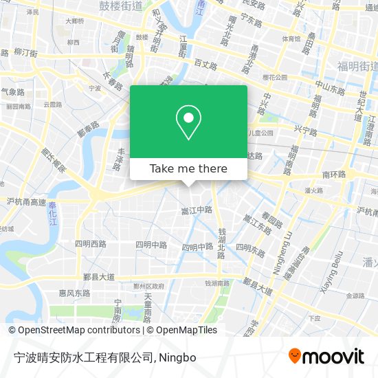 宁波晴安防水工程有限公司 map