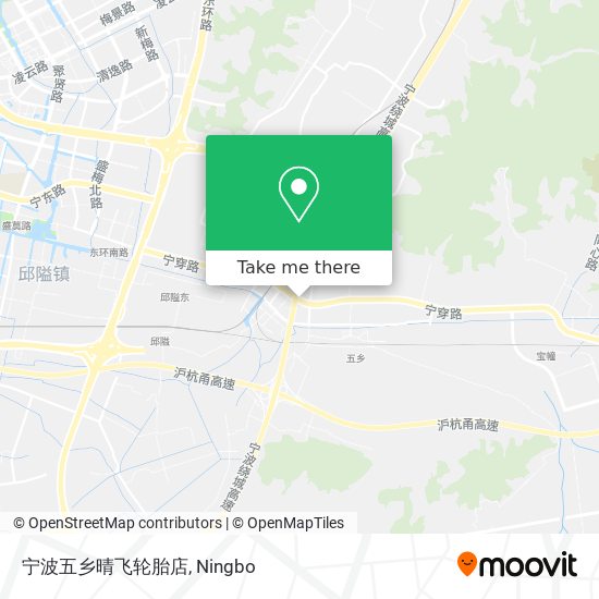 宁波五乡晴飞轮胎店 map