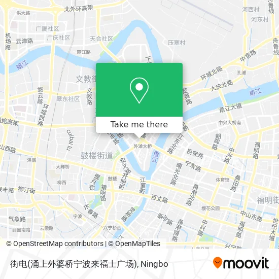 街电(涌上外婆桥宁波来福士广场) map