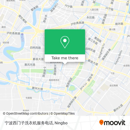 宁波西门子洗衣机服务电话 map