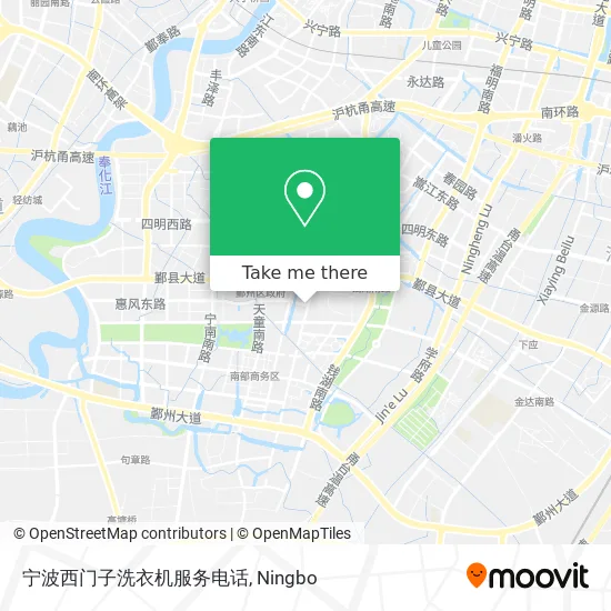 宁波西门子洗衣机服务电话 map
