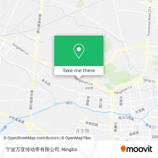 宁波万亚传动带有限公司 map