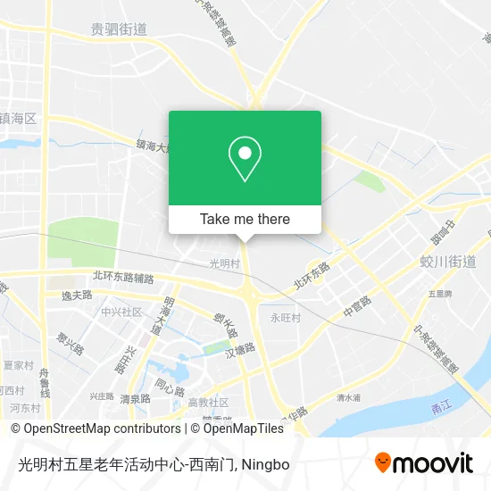 光明村五星老年活动中心-西南门 map
