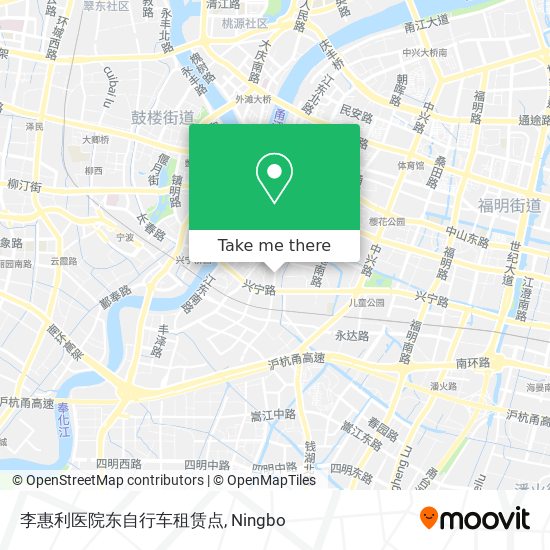 李惠利医院东自行车租赁点 map
