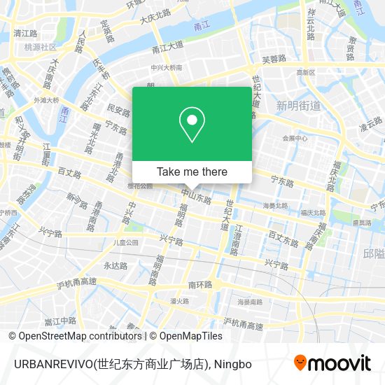 URBANREVIVO(世纪东方商业广场店) map