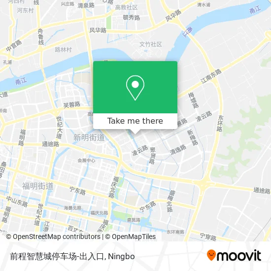 前程智慧城停车场-出入口 map