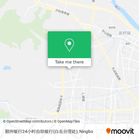 鄞州银行24小时自助银行(白岳分理处) map