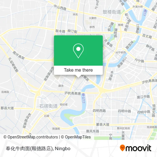 奉化牛肉面(顺德路店) map