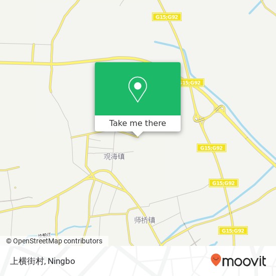 上横街村 map