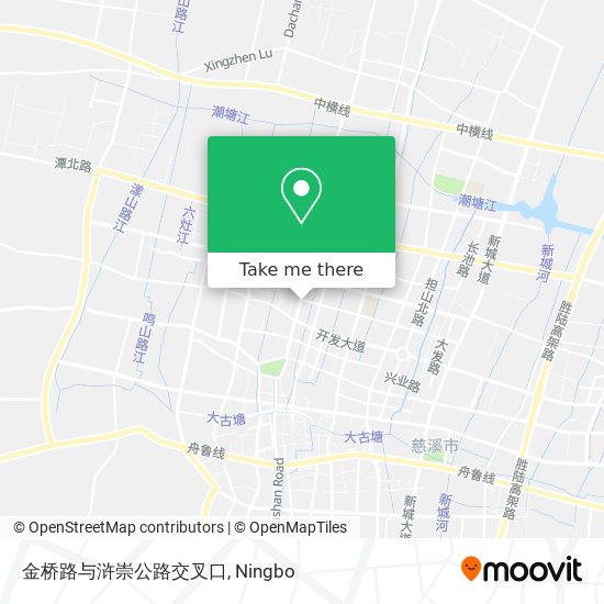 金桥路与浒崇公路交叉口 map