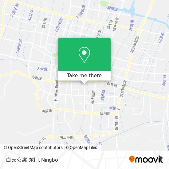 白云公寓-东门 map