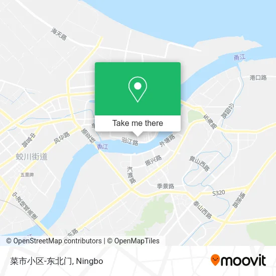 菜市小区-东北门 map