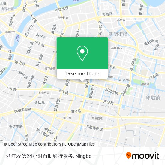 浙江农信24小时自助银行服务 map