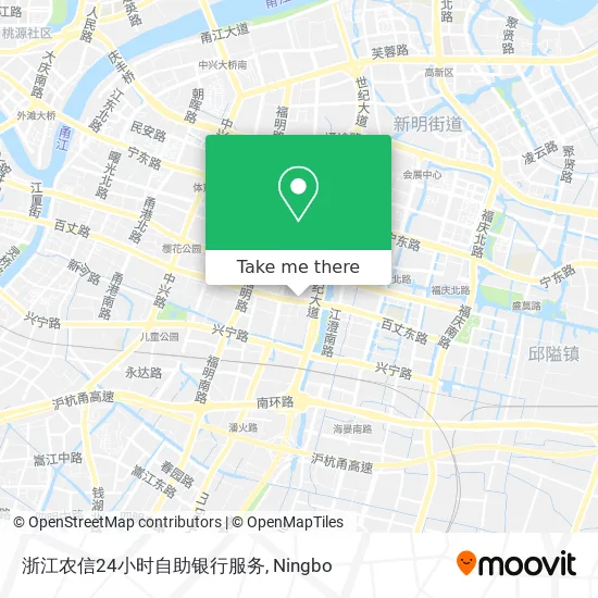 浙江农信24小时自助银行服务 map