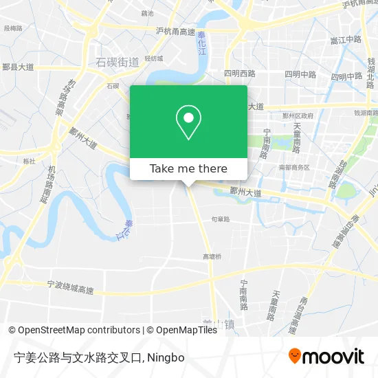 宁姜公路与文水路交叉口 map