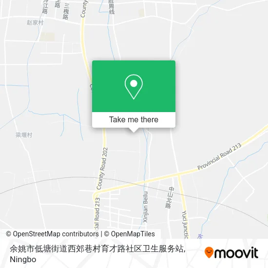 余姚市低塘街道西郊巷村育才路社区卫生服务站 map